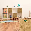 relaxdays Regalkorb Aufbewahrungskorb Wasserhyazinthe im Set (2er Set) Bild 1
