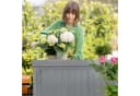 relaxdays Pflanztisch mit Unterschrank grau - Gartenwerkbank Bild 3
