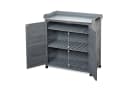 relaxdays Pflanztisch mit Unterschrank grau - Gartenwerkbank Bild 5