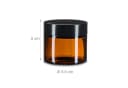 relaxdays Salbentiegel Braunglas 60 ml Set 16 St Bild 4