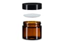 relaxdays Salbentiegel Braunglas 60 ml Set 16 St Bild 5