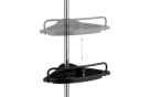 relaxdays Duschregal Teleskop Schwarz Silber Klemmregal Bild 5