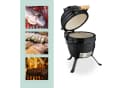relaxdays Keramik Kamado Grill Schwarz mit Grill-Ei Bild 5
