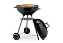relaxdays Holzkohlegrill Fahrbarer Kugelgrill Schwarz Bild 2