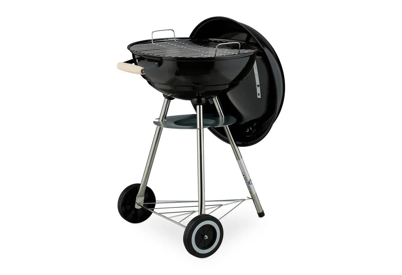 relaxdays Holzkohlegrill Fahrbarer Kugelgrill Schwarz - Bild 5