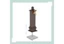 relaxdays Gartenbrunnen Standbrunnen antik braun mit goldenem Wasserhahn Bild 5