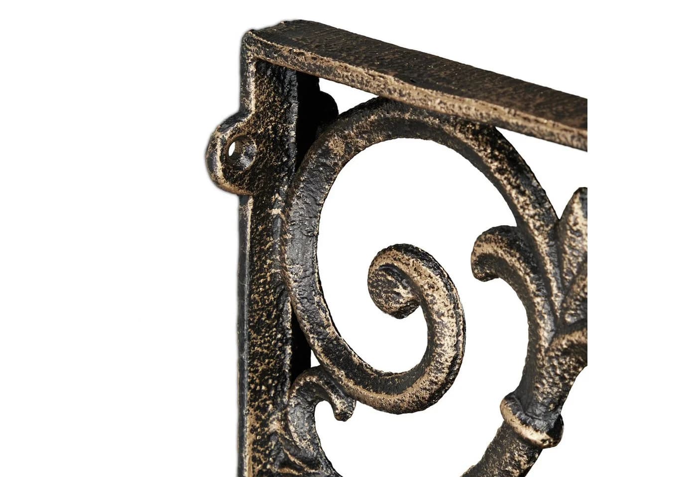 relaxdays Wandregalhalter Antike Regalwinkel 4er Set Bronze - Bild 5