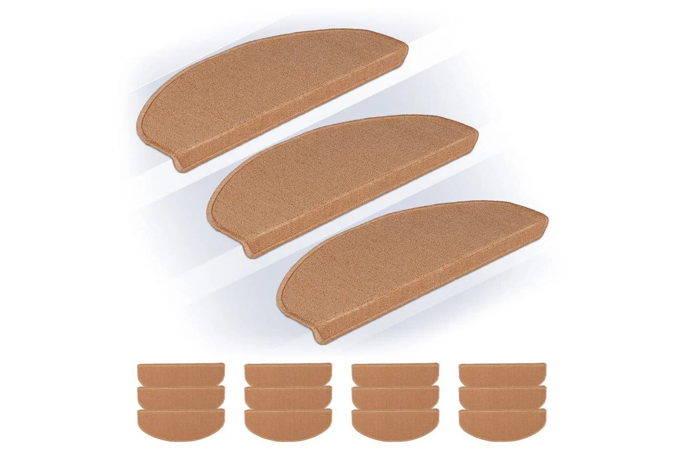 relaxdays Stufenmatten 15er Set Beige Selbstklebend - Bild 2
