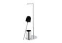 relaxdays WC-Garnitur silber aus Metall freistehend Bild 5