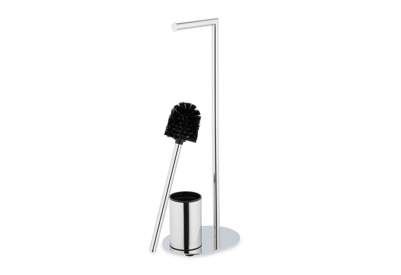 relaxdays WC-Garnitur silber aus Metall freistehend - Bild 5