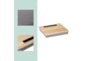 relaxdays Laptop Tablett mit Handyhalter, Faserplatte, natur Bild 5