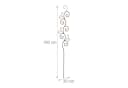 relaxdays Rankgitter Rankhilfe Bodenstecker aus Metall - Braun Bild 4