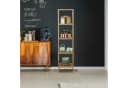 relaxdays Badregal Walnuss 5 Ablagen Holz Bild 1