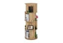relaxdays Drehbares Bücherregal 4 Ebenen Natur Holzoptik Bild 2
