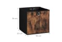 relaxdays Aufbewahrungsbox Stoff 6er Set Schwarz Braun Holzoptik L Bild 4