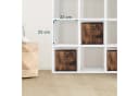 relaxdays Aufbewahrungsbox Stoff 6er Set Schwarz Braun Holzoptik L Bild 5