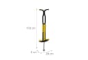 relaxdays Pogo Stick für Kinder bis 60 kg, gelb Bild 4