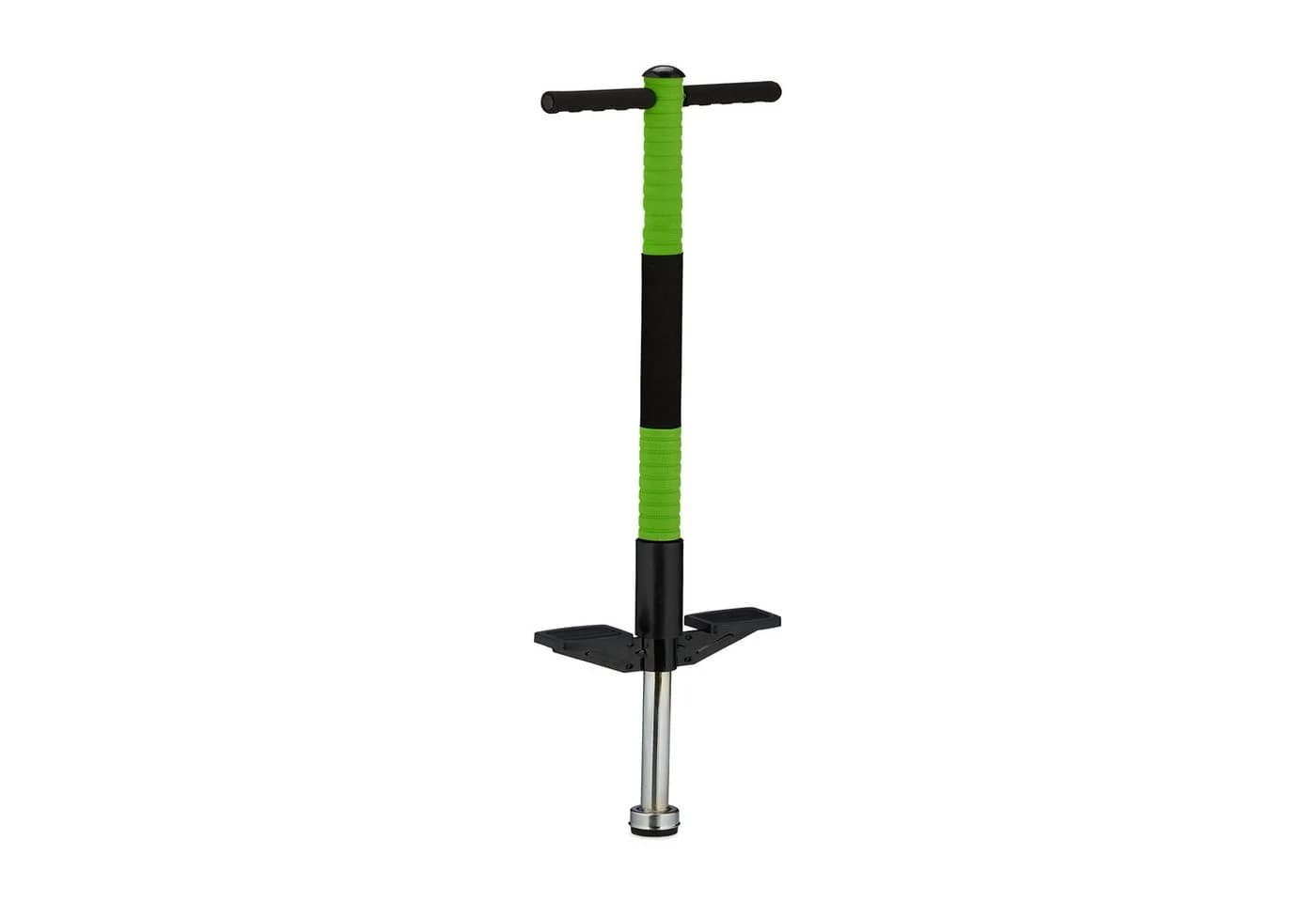 relaxdays Pogo Stick Grün Schwarz Silber für Kinder bis 35 kg - Bild 2