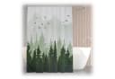 relaxdays Duschvorhang Tannenwald 180x200 cm Polyester Bild 2