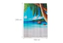 relaxdays Duschvorhang Tropical Wasserabweisend mit Haken Bild 4