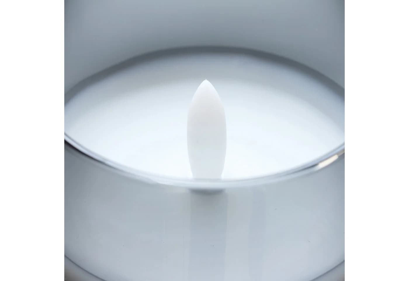 RELAXDAYS LED-Kerze im Glas 3er Set, grau - Bild 5