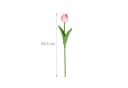 relaxdays Kunstblume Künstliche Tulpen 24er Set Pink Grün Bild 4