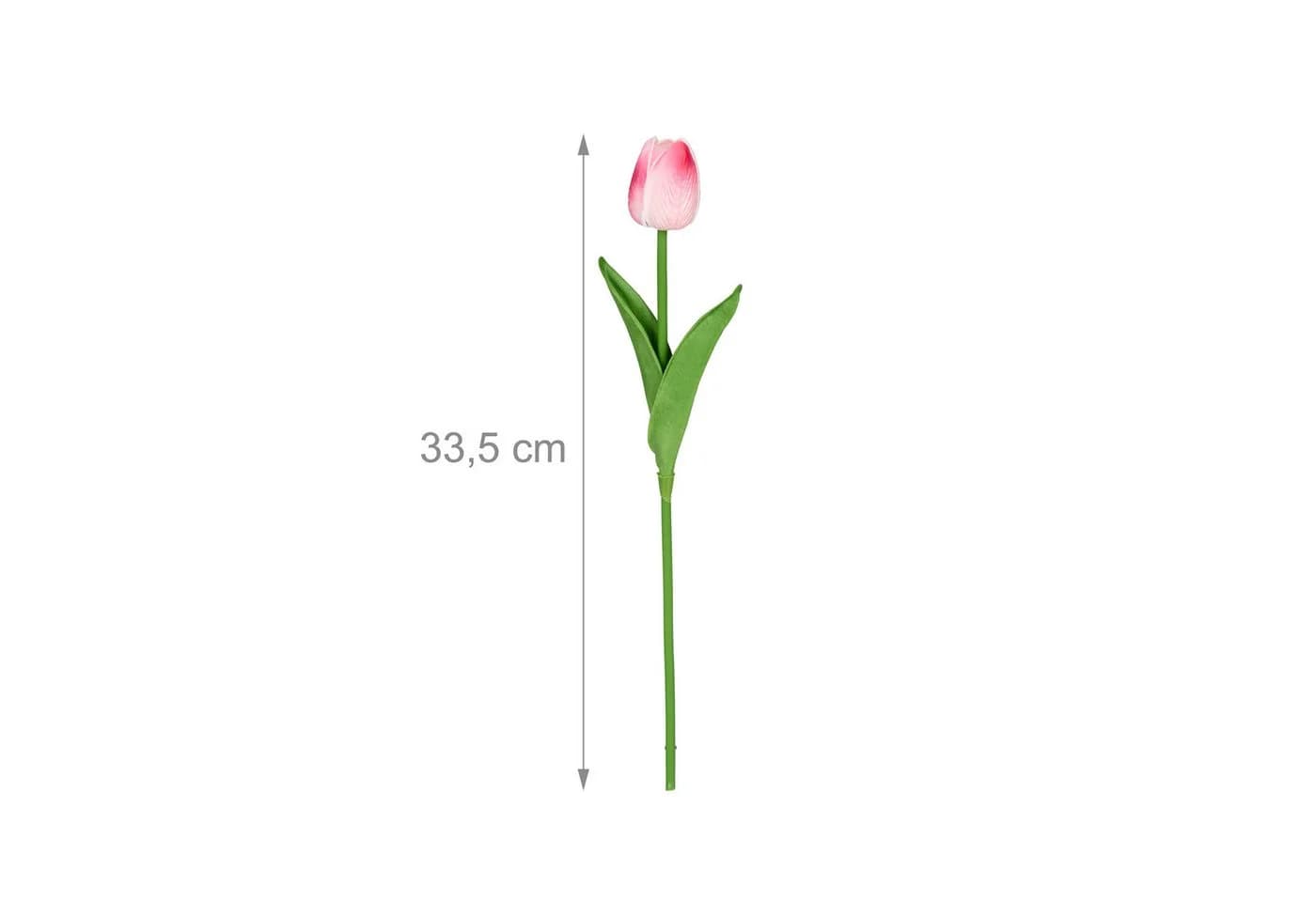 relaxdays Kunstblume Künstliche Tulpen 24er Set Pink Grün - Bild 4