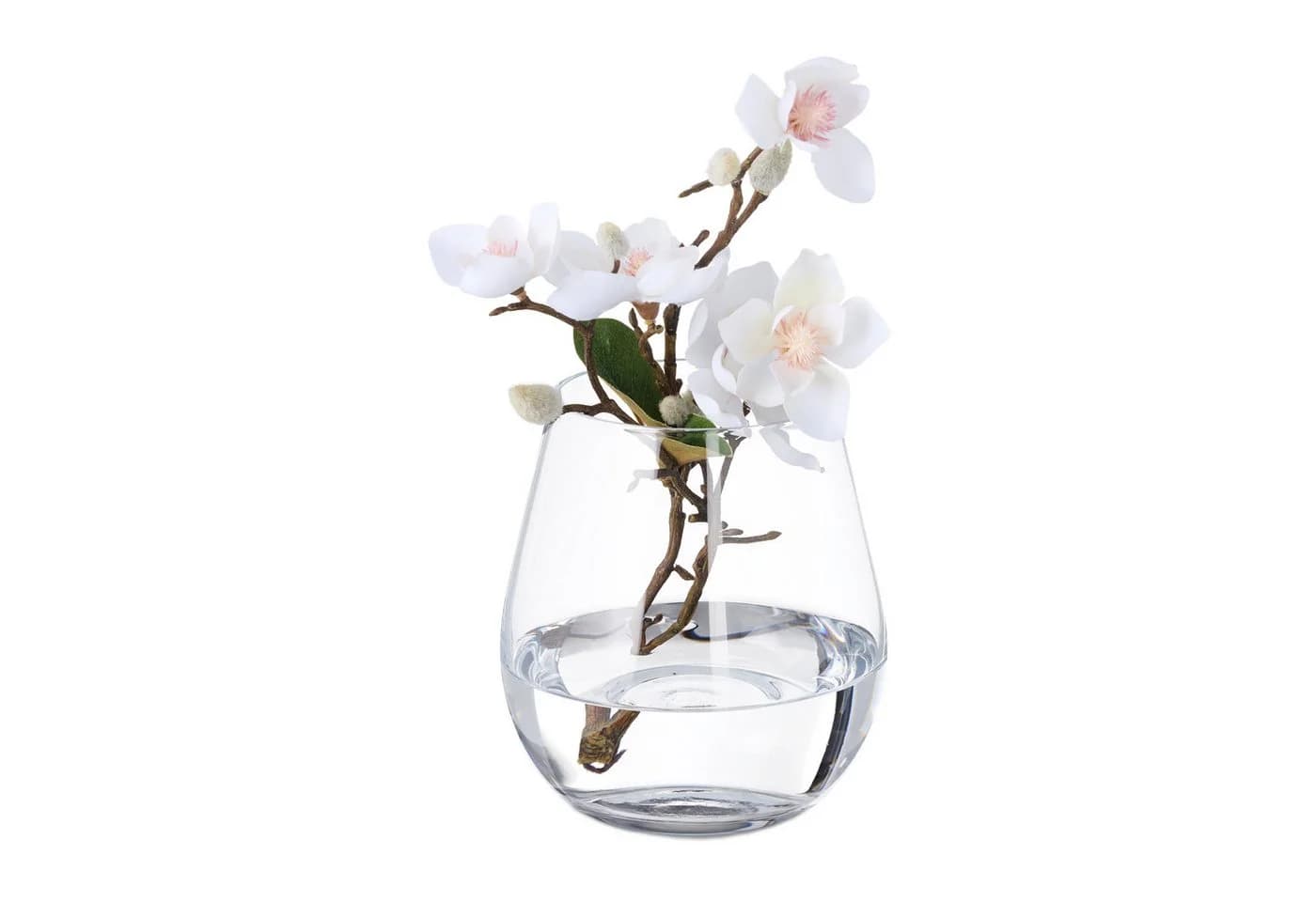 relaxdays Blumenvase Glas 16x14cm Transparent - Bild 2