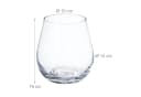 relaxdays Blumenvase Glas 16x14cm Transparent Bild 4