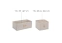 relaxdays Kommode Bambus 5 Schubladen Beige Stoff Bild 5