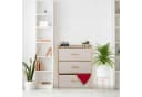 relaxdays Kommode Bambus 3 Schubladen Beige Bild 1