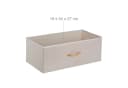 relaxdays Kommode Bambus 3 Schubladen Beige Bild 5