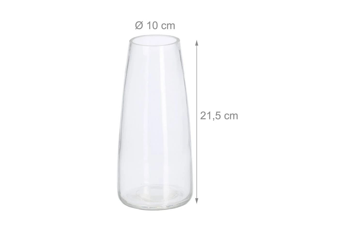 relaxdays Dekovase Vase aus Glas transparent - Bild 4