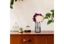 relaxdays Dekovase Vase aus Glas Grau Bild 1
