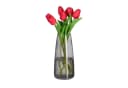 relaxdays Dekovase Vase aus Glas Grau Bild 2