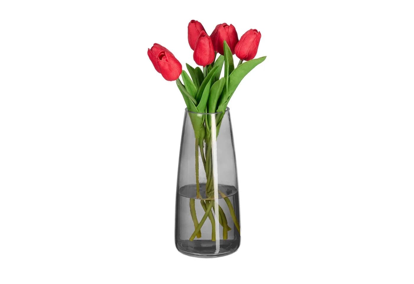 relaxdays Dekovase Vase aus Glas Grau - Bild 2