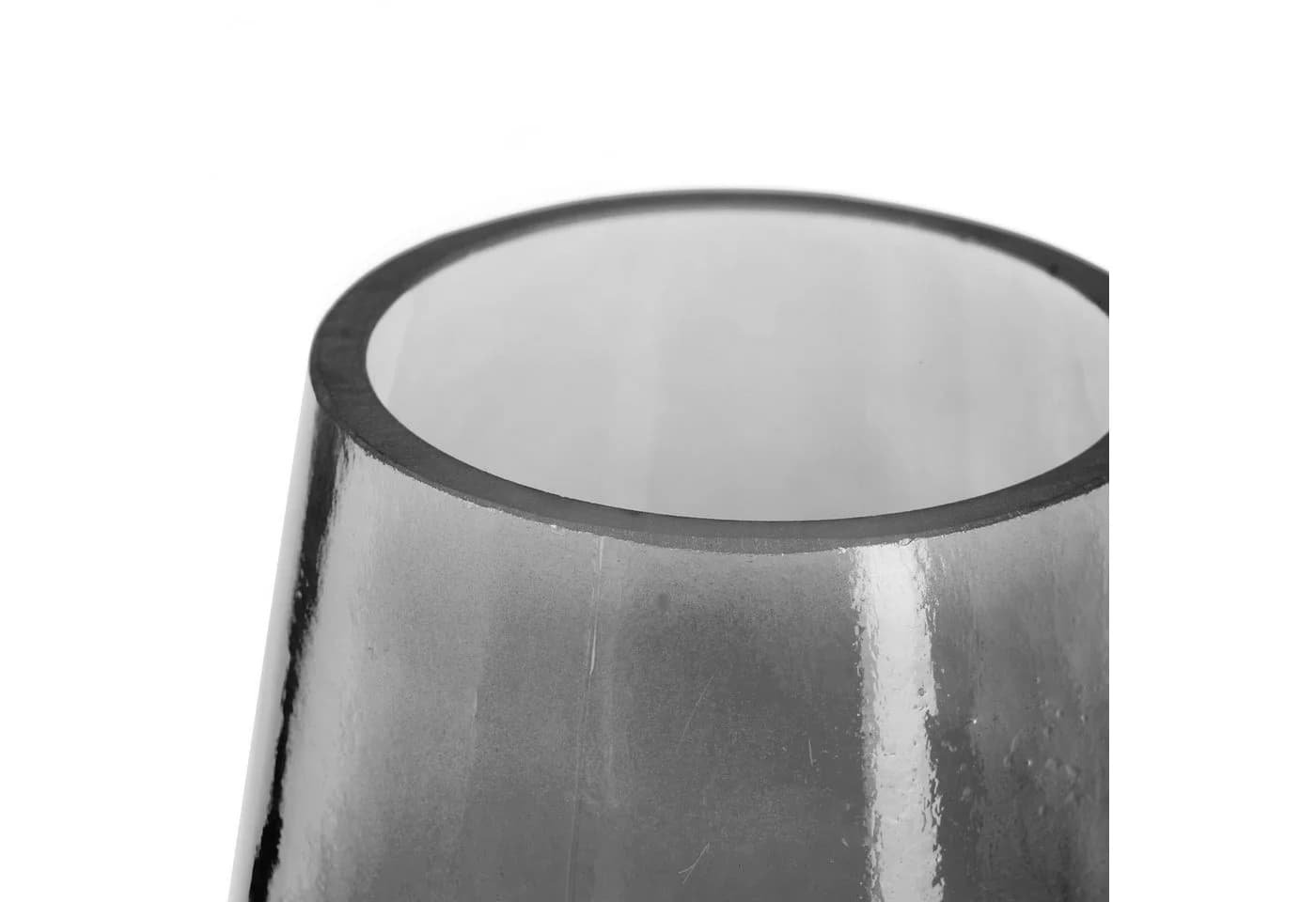 relaxdays Dekovase Vase aus Glas Grau - Bild 5