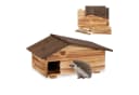 relaxdays Igelhaus mit Boden geflammt Kiefernholz Bild 2