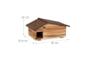 relaxdays Igelhaus mit Boden geflammt Kiefernholz Bild 4
