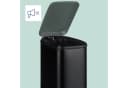 relaxdays Badmülleimer 5 l Softclose Trittpedal Schwarz Bild 1