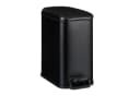 relaxdays Badmülleimer 5 l Softclose Trittpedal Schwarz Bild 2
