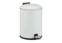 relaxdays Badmülleimer 3 l Softclose Trittpedal weiß Bild 2