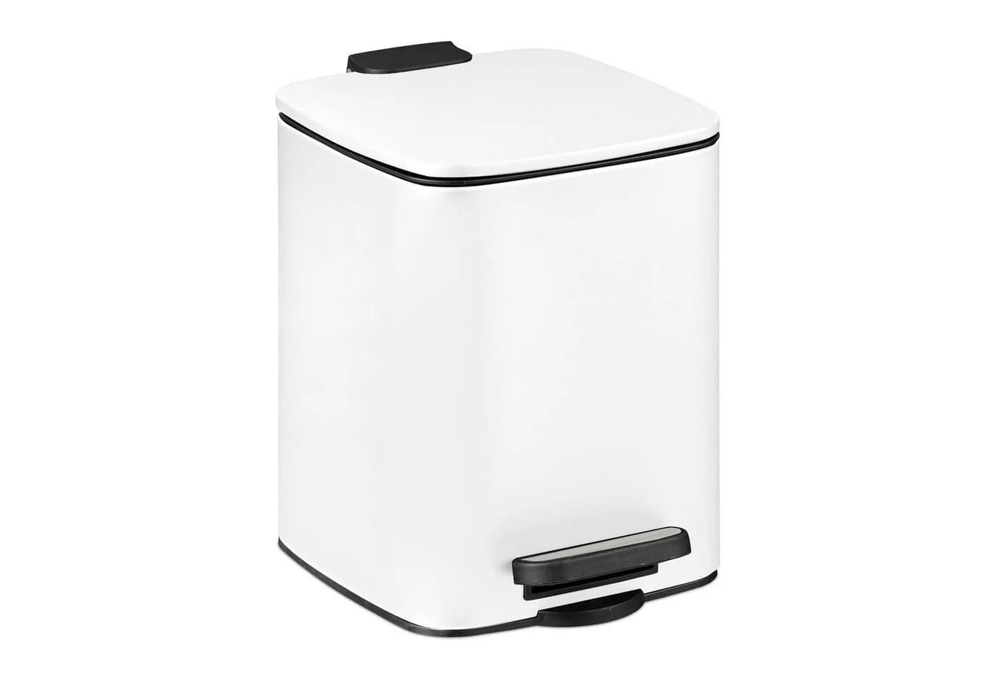 relaxdays Kosmetikeimer 6 Liter weiß mit Trittpedal - Bild 2