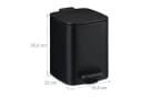 relaxdays Kosmetikeimer 6 Liter Schwarz mit Trittpedal Bild 4