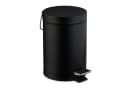 relaxdays Kosmetikeimer 3 Liter Schwarz mit Trittpedal Bild 2