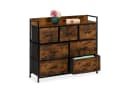relaxdays Kommode mit 7 Schubladen Industrial Schwarz Bild 2
