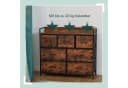 relaxdays Kommode mit 7 Schubladen Industrial Schwarz Bild 5