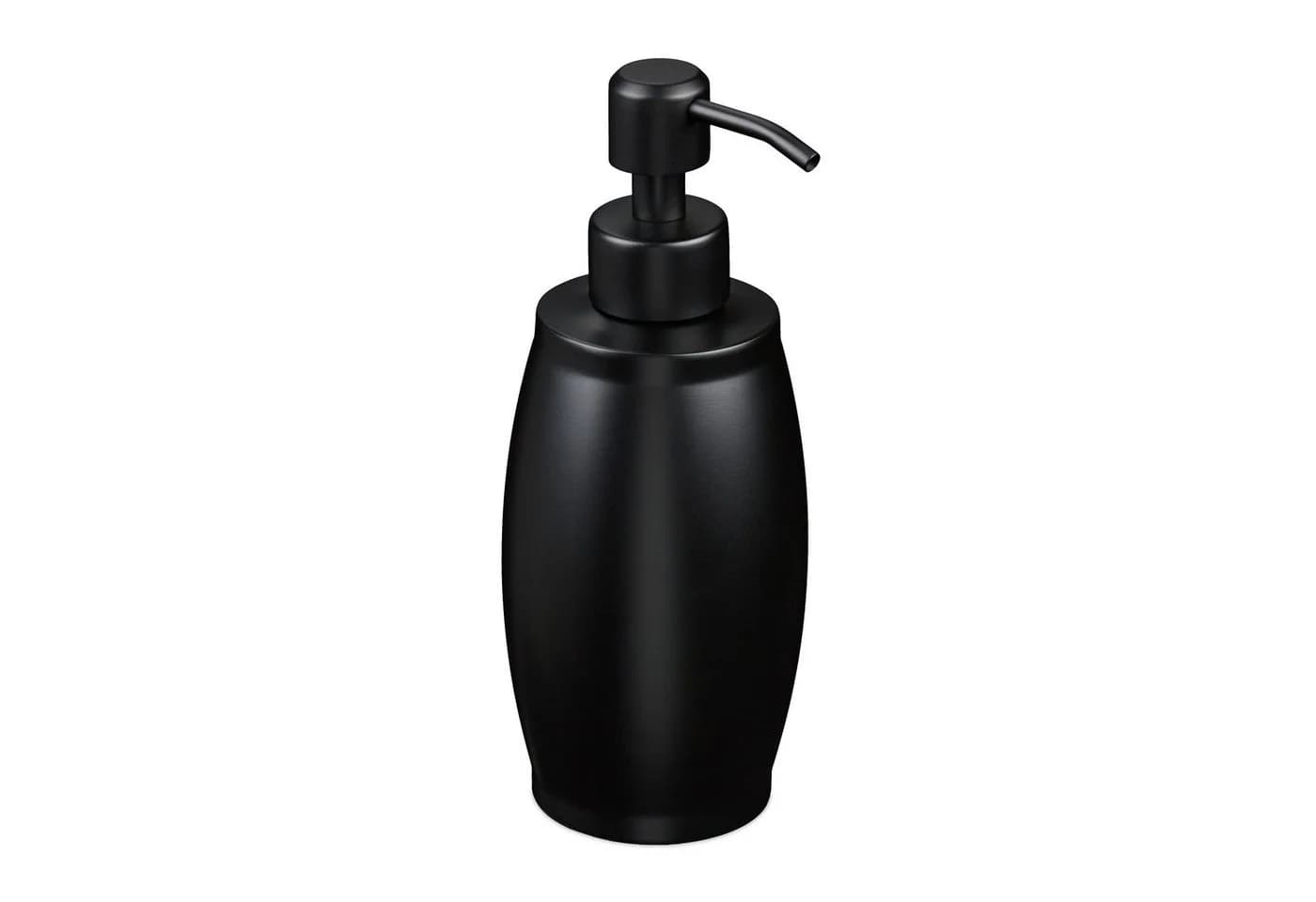 relaxdays Seifenspender Edelstahl 350 ml Schwarz - Bild 2