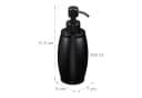 relaxdays Seifenspender Edelstahl 350 ml Schwarz Bild 4