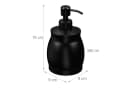 relaxdays Seifenspender Edelstahl 390 ml Schwarz Bild 4